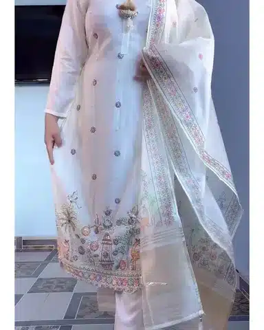 Noor White Suit Set